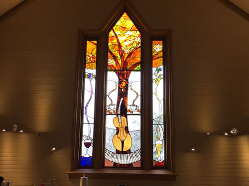 Excelerate Essex - Beautiful co-working space in Essex Junction Vermont - photo of stained glass